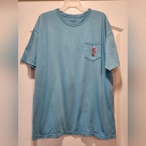 MEN'S BLUE MARGARITAVILLE T-SHIRT PINEAPPLES GRAPHIC SIZE XL